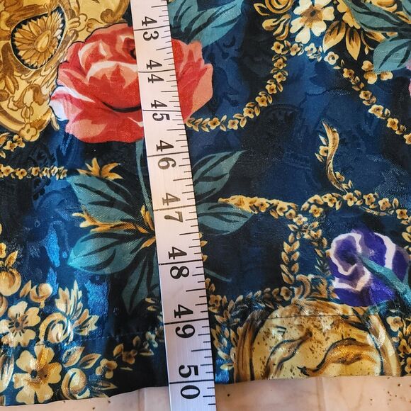 Victoria Secret floral Robe Kimono Gold Label Vintage Made In Hong Kong Size M/L - Picture 8 of 8